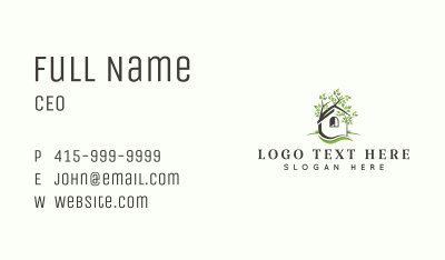 House Tree Landscaping Business Card Image Preview