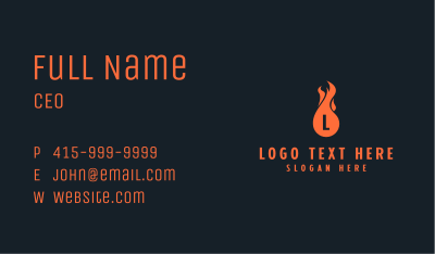 Hot Burning Light  Business Card Image Preview