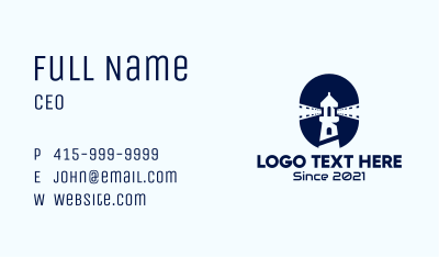 Lighthouse Film Strip Business Card Image Preview