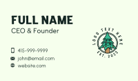 Christmas Tree Badge  Business Card Design