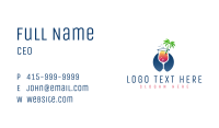 Cocktail Drink Beach Business Card Image Preview