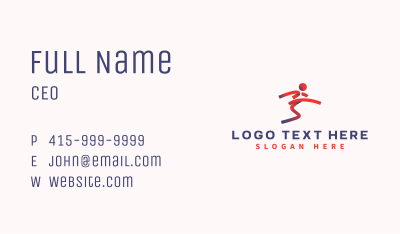Sports Athletic Player Business Card Image Preview