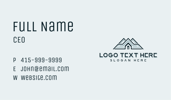 Repair Roof Construction Business Card Design Image Preview