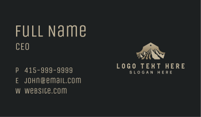 Mountain Destination Outdoor Business Card Image Preview