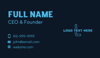 Futuristic Tech Lettermark Business Card Image Preview