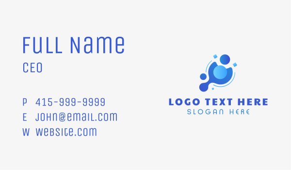 Blue Hygiene Cleaner Business Card Design Image Preview