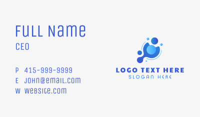 Blue Hygiene Cleaner Business Card Image Preview