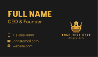 Golden Crown Jewel Business Card Design