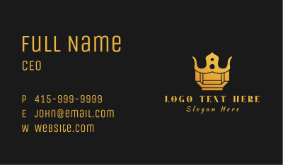 Golden Crown Jewel Business Card Image Preview