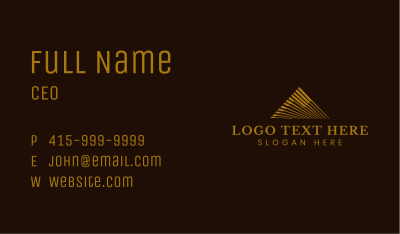 Mountain Stripes Triangle Business Card Image Preview