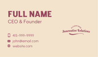 Cursive Classic Vintage  Business Card Image Preview