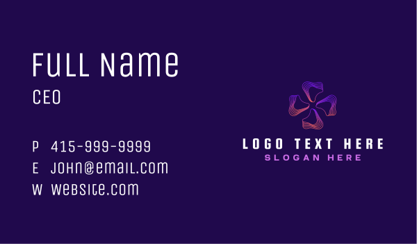 Cyber Tech Artificial Intelligence Business Card Design Image Preview