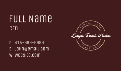Retro Classic Stamp Business Card Image Preview