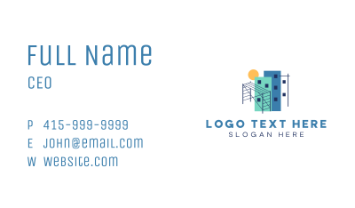 City Building Construction Business Card Image Preview