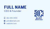Blue Video Steaming Wifi Business Card Image Preview