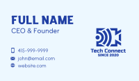 Blue Video Steaming Wifi Business Card Image Preview