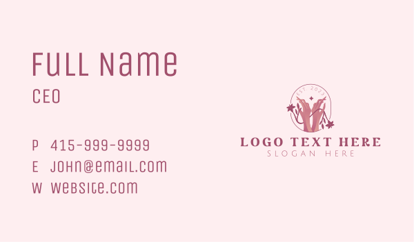 Hands Skin Care Beautician Business Card Design Image Preview