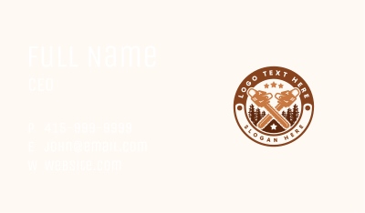 Chainsaw Tree Cutting Business Card Image Preview
