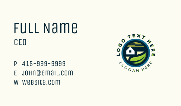 Landscaping Garden Lawn Business Card Design Image Preview