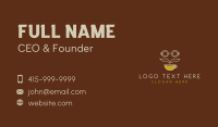 Coffee Shop Mustache Business Card Design