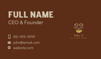 Coffee Shop Mustache Business Card Image Preview