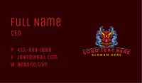 Gaming Demon Mask Business Card Image Preview
