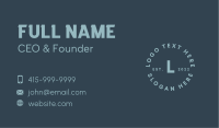 Simple Modern Lettermark Business Card Image Preview