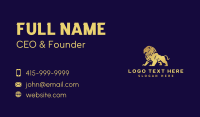 Luxury Wild Lion Business Card Preview