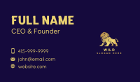 Luxury Wild Lion Business Card Image Preview