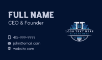 Roof Builder Hammer Business Card Design