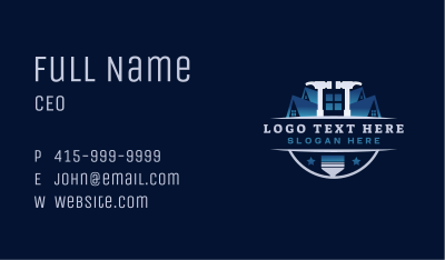 Roof Builder Hammer Business Card Image Preview
