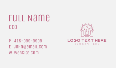 Handmade Scented Candle Business Card Image Preview