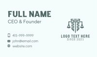 Green Fortress Law Firm Business Card Image Preview