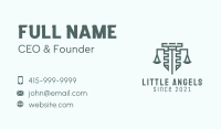Green Fortress Law Firm Business Card Image Preview