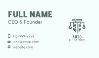 Green Fortress Law Firm Business Card Image Preview