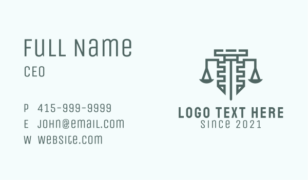 Green Fortress Law Firm Business Card Design Image Preview