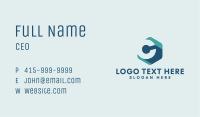 Media Hexagon Letter C Business Card Image Preview