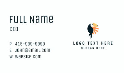 Toucan Bird Sunrise Business Card Image Preview