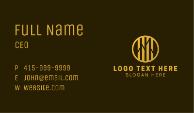 Golden Real Estate Building Business Card Image Preview