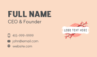 Cherry Blossom Flower Business Card Design