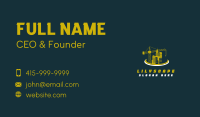 Construction Crane Building Business Card Design