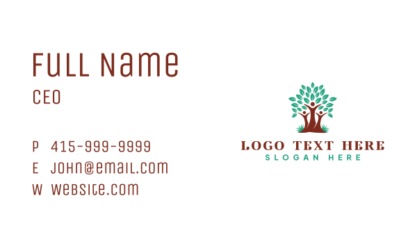 Family Nature Tree Business Card Design Image Preview