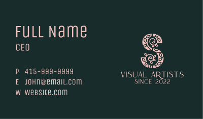 Fashion Designer Letter S  Business Card Image Preview