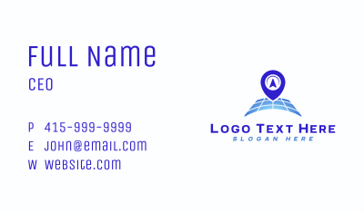 Map Navigator Pin Business Card Image Preview