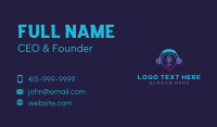 Headphone Microphone Podcast Business Card Image Preview