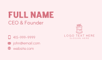 Strawberry Cake Bake Business Card Image Preview