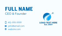 Blue World Travel Business Card Design