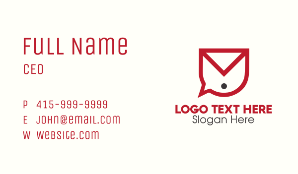 Voice Mail Business Card Design Image Preview