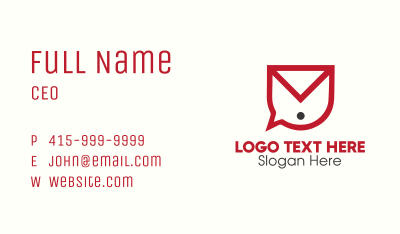 Voice Mail Business Card Image Preview