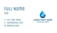 Blue Ribbon Water Business Card Image Preview